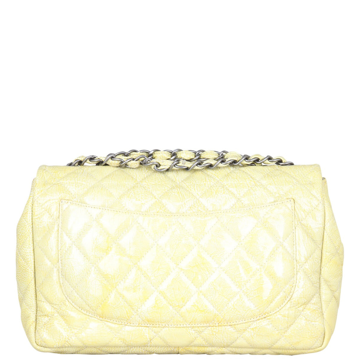 Chanel Classic Single Flap Jumbo Patent Back