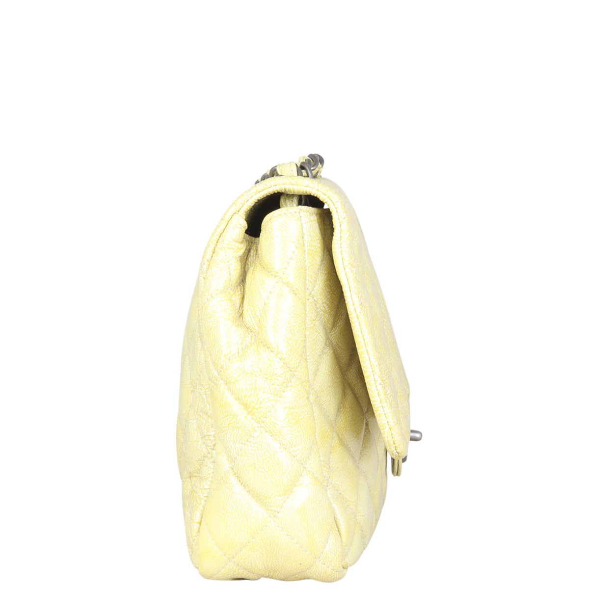 Chanel Classic Single Flap Jumbo Patent Side