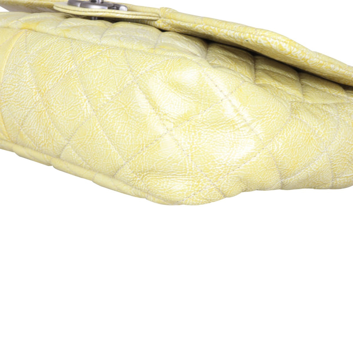 Chanel Classic Single Flap Jumbo Patent Corner Closeup