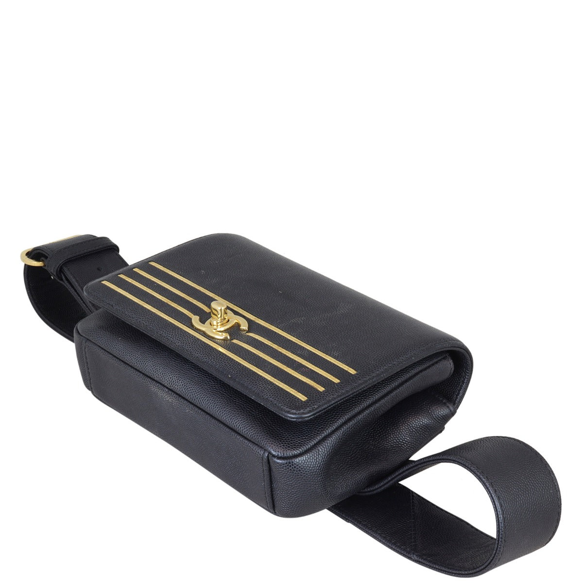 Chanel Captain Gold Belt Bag Corner Distance