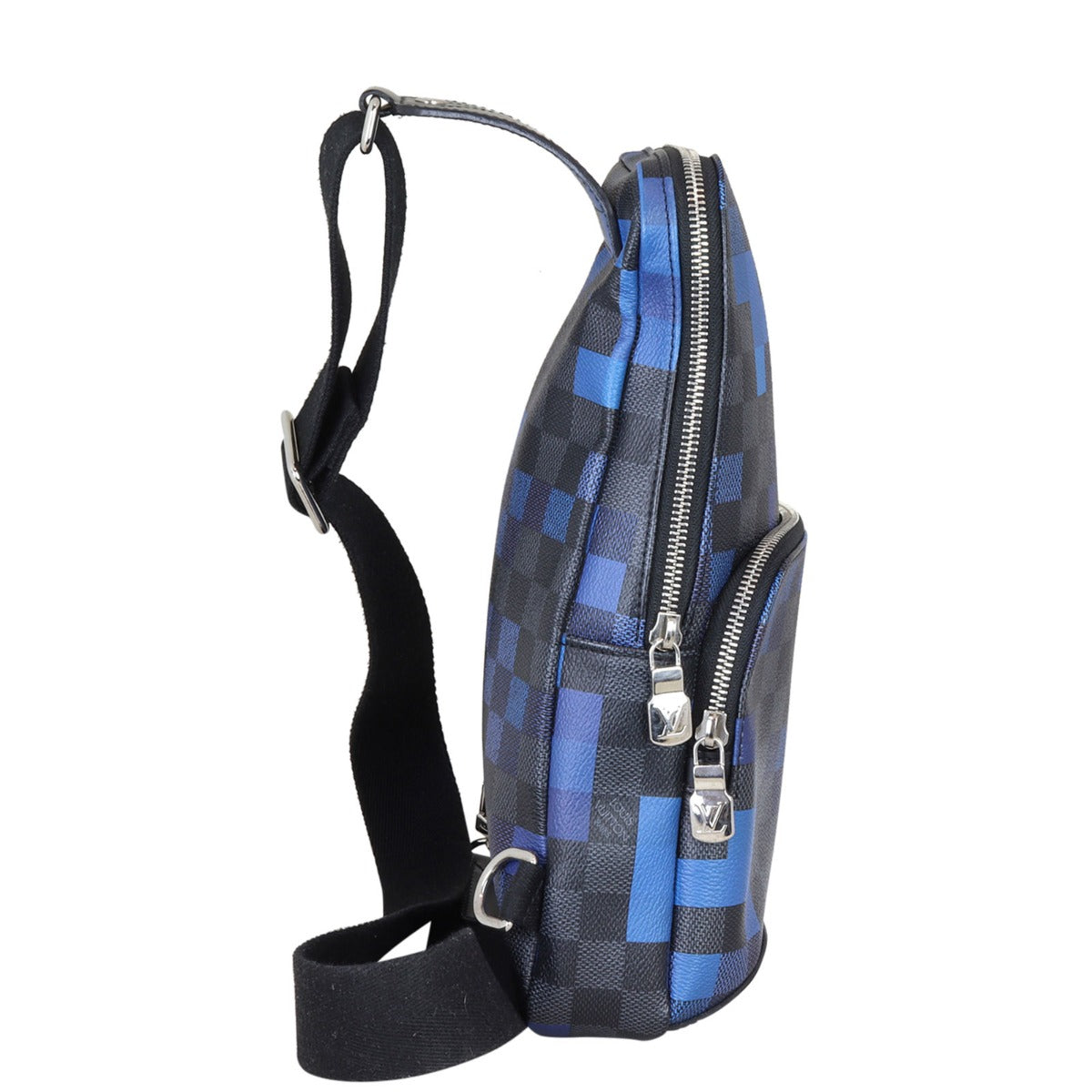 Louis Vuitton Avenue Sling Bag Damier Graphite Pixel Side