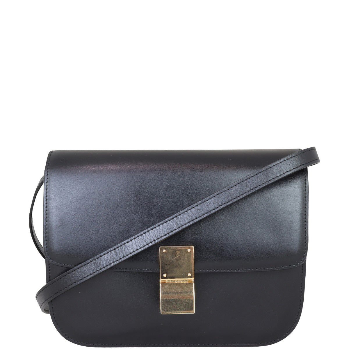 Celine Classic Box Bag Medium Front with Strap