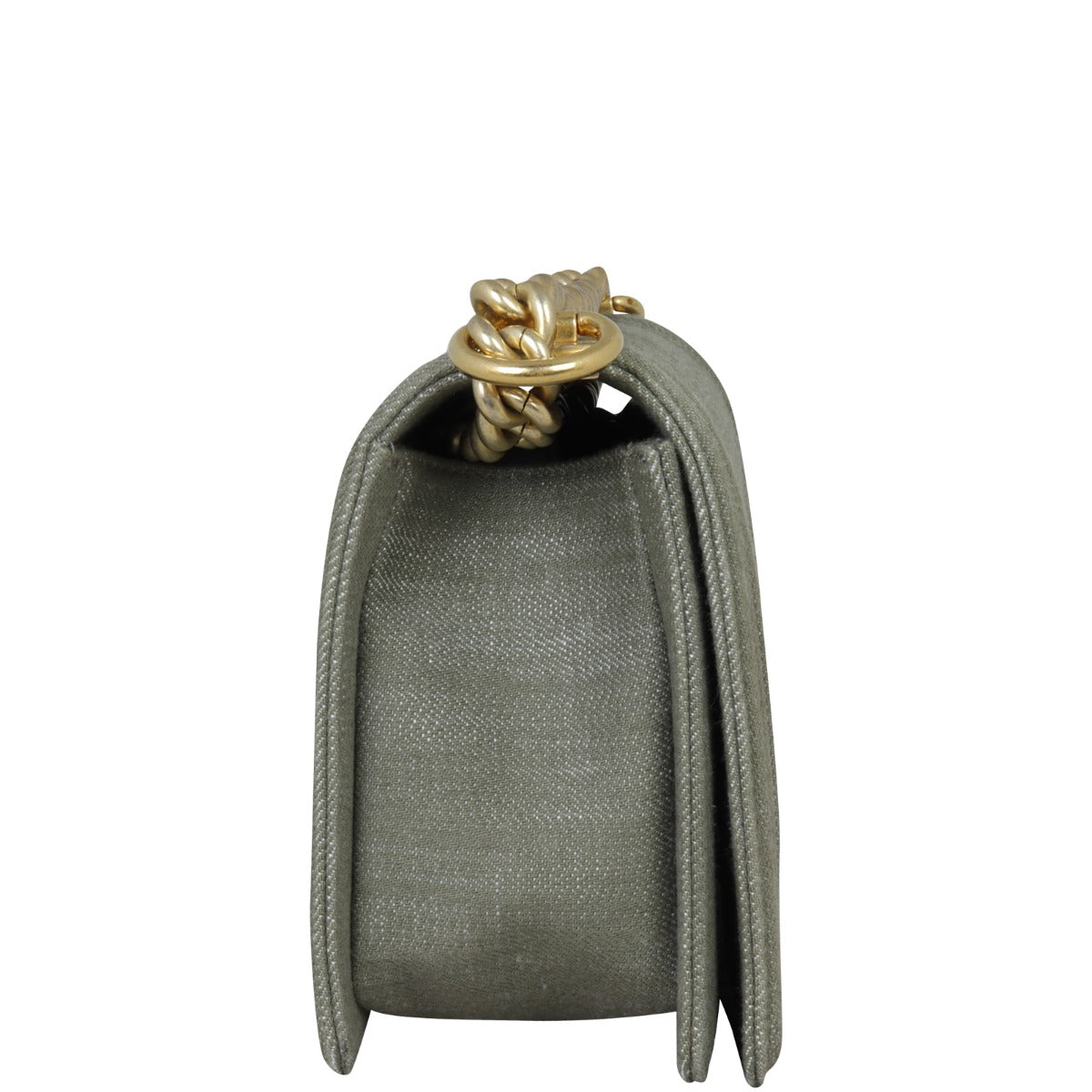 Chanel Boy Old Medium Denim Back Side