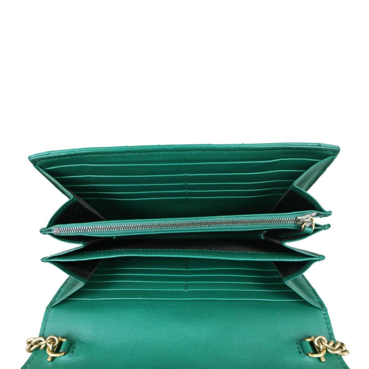 Gucci GG Marmont Matelasse Chain Wallet Interior