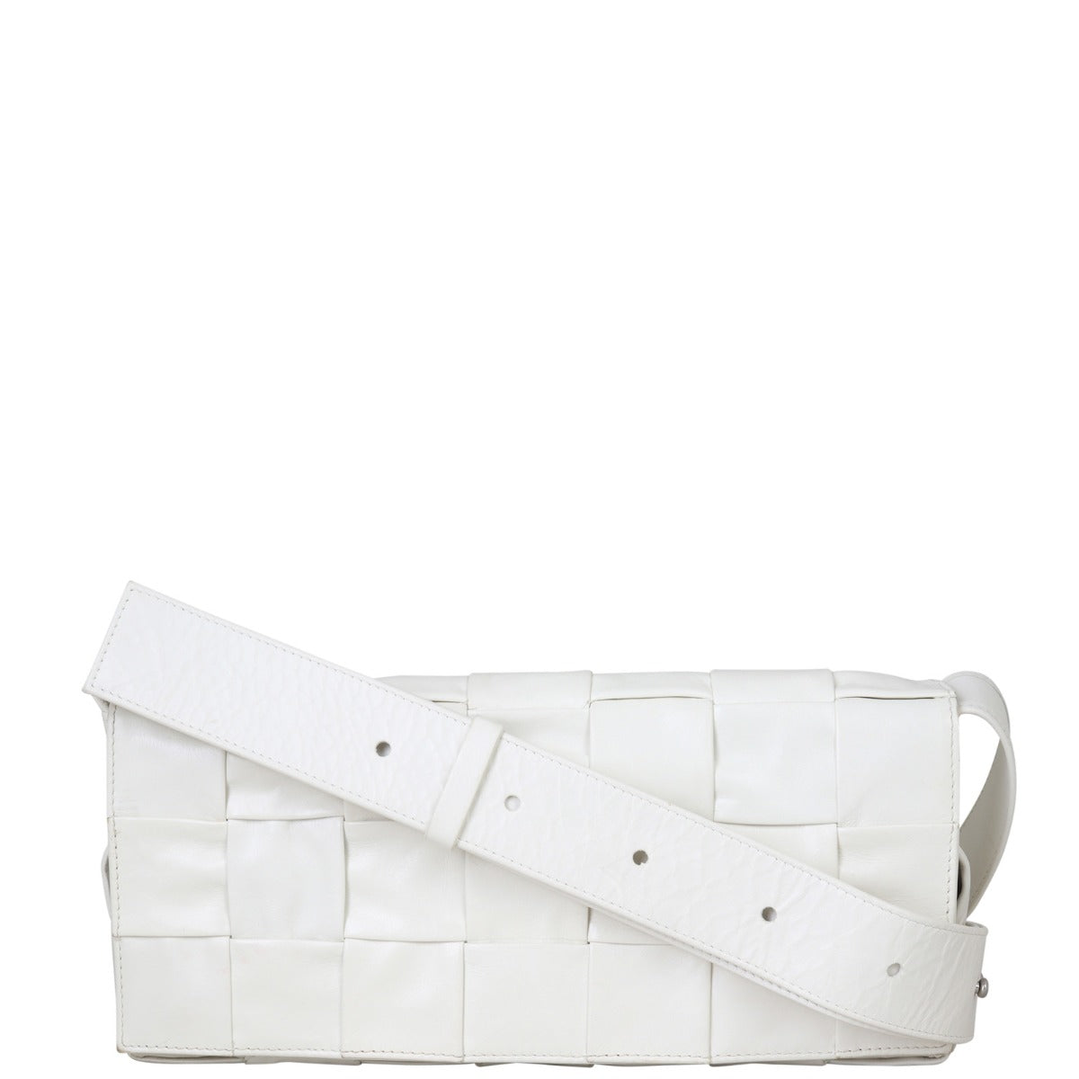 Bottega Veneta Cassette Stretch Bag Front with Strap