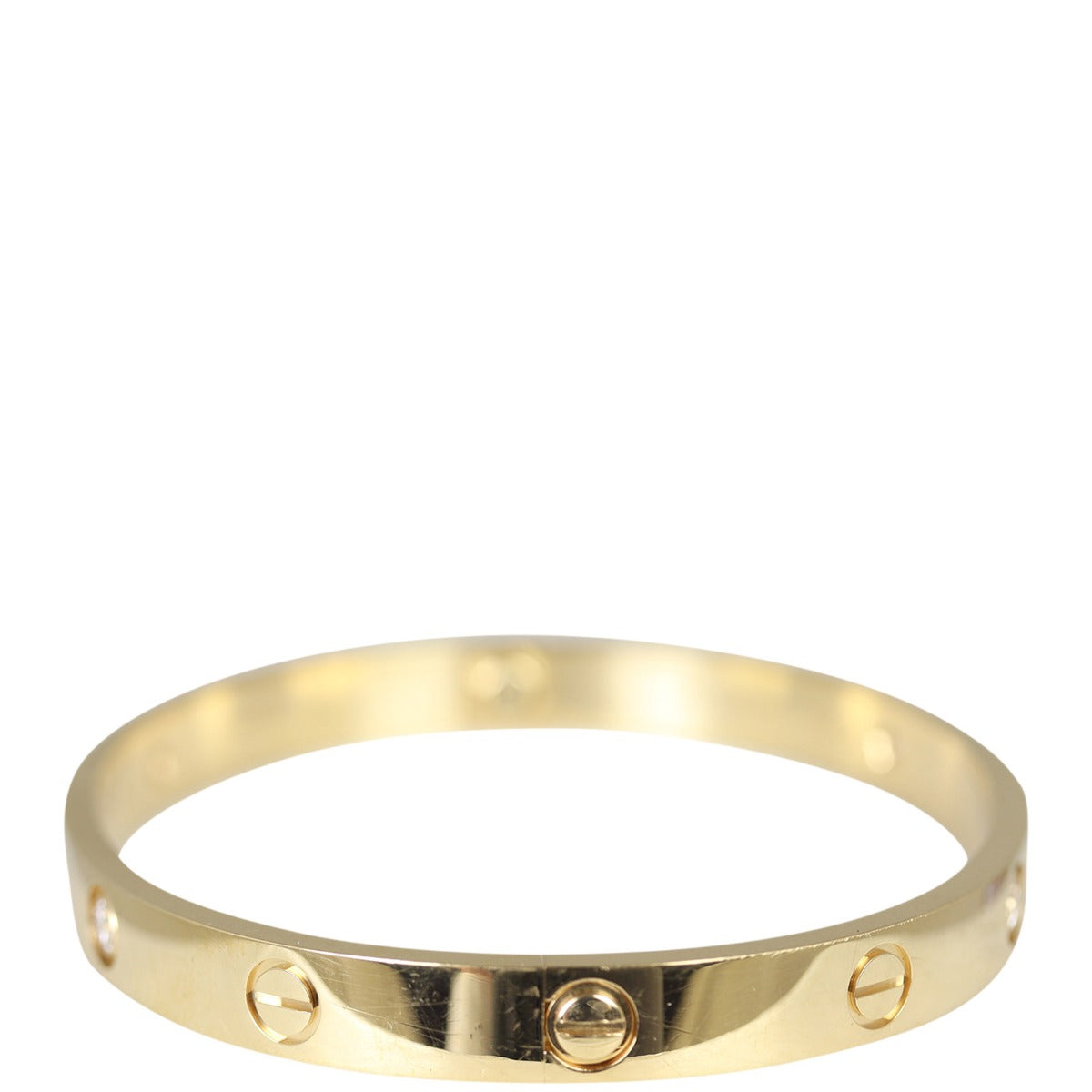 Cartier Love 18k Yellow Gold 4 Diamond Bracelet