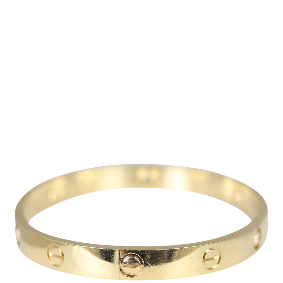 Cartier Love 18k Yellow Gold 4 Diamond Bracelet