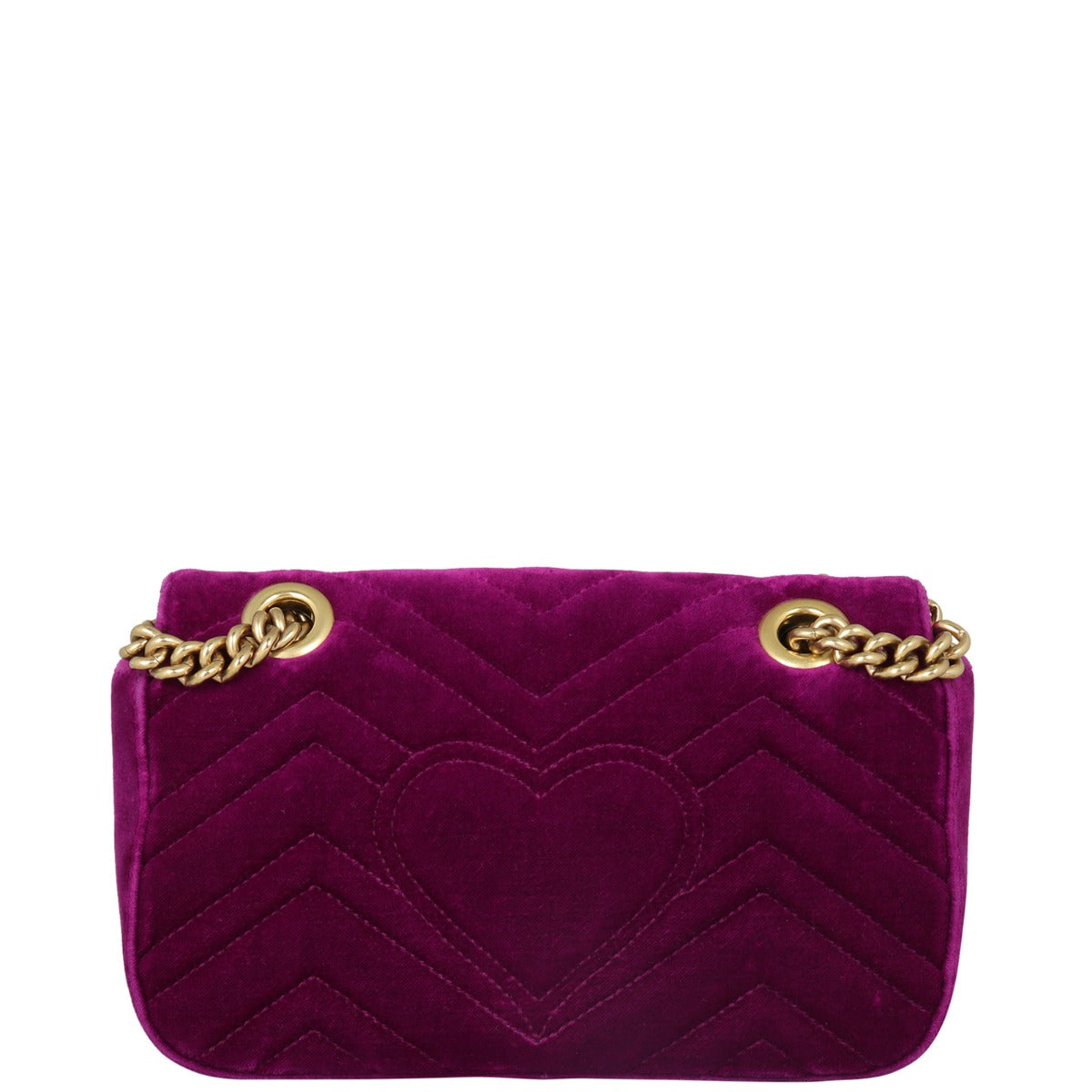 Gucci GG Marmont Small Velvet Shoulder Bag back