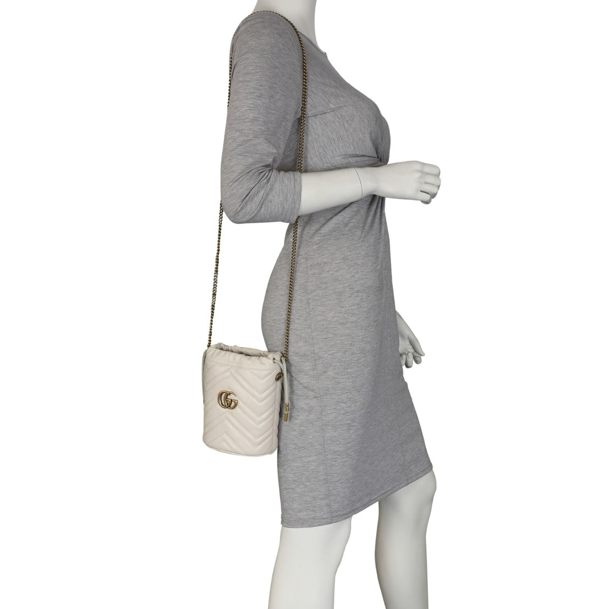 Gucci GG Marmont Mini Bucket Bag Mannequin