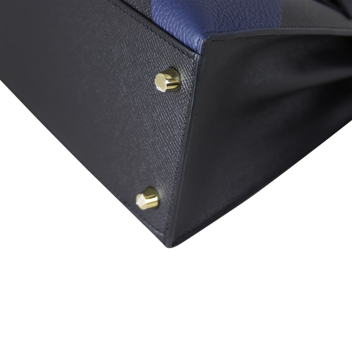 Hermes Kelly 28 ‘Kellygraphie’ Epsom, Taurillon Clemence, Chevre Mysore Corner Close Up