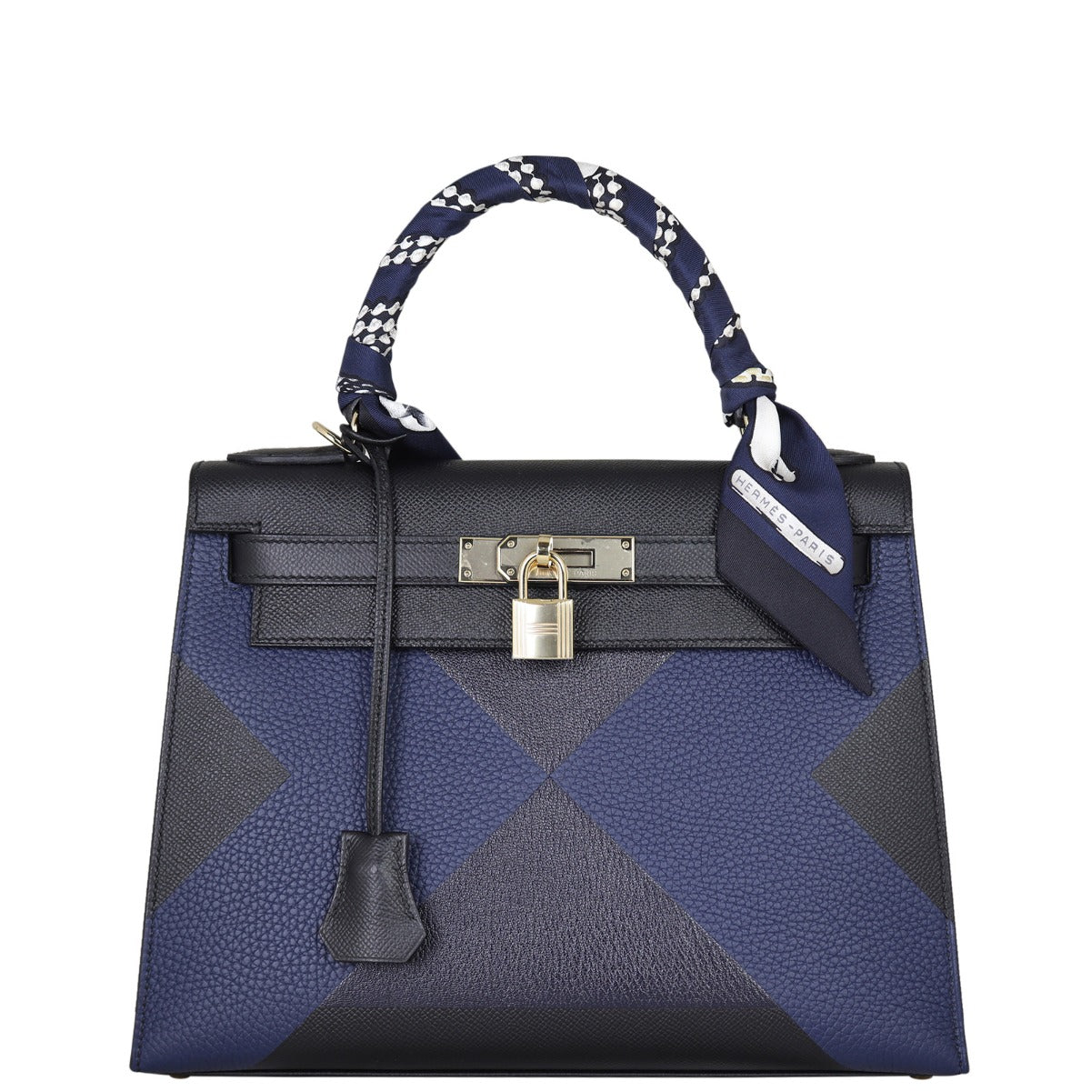 Hermes Kelly 28 ‘Kellygraphie’ Epsom, Taurillon Clemence, Chevre Mysore Front With Strap