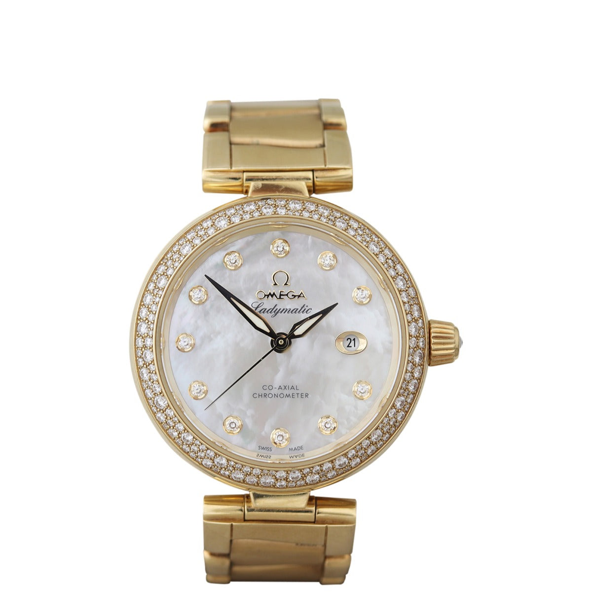 Omega De Ville Ladymatic Co-Axial Chronometer 34mm Watch 