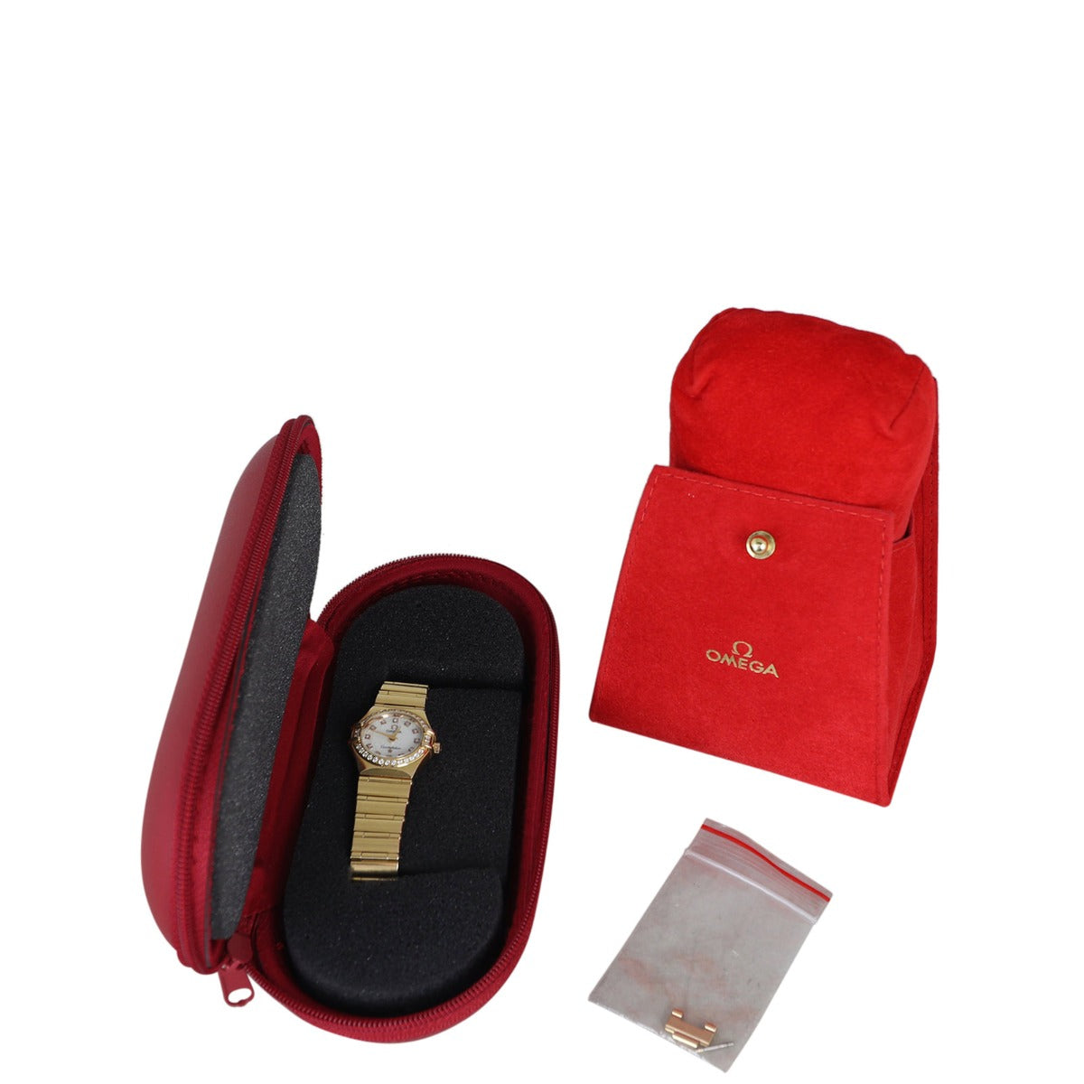 Omega Constellation 18k Yellow Gold Diamond Watch 