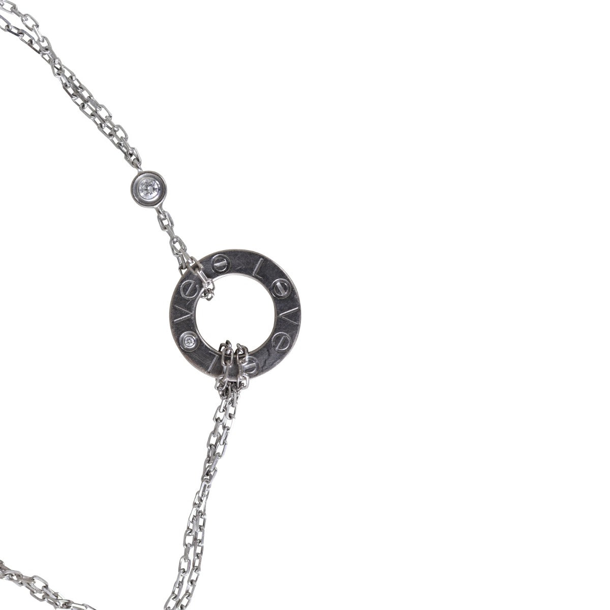 Cartier Love Bracelet 18k White Gold Diamond