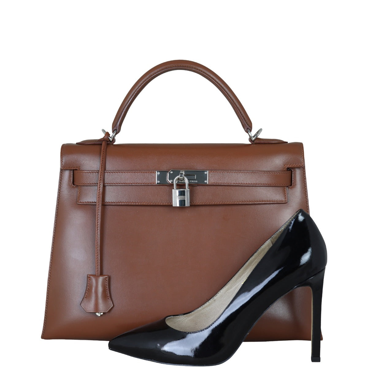 Hermes Kelly 32 Sellier Box Shoe
