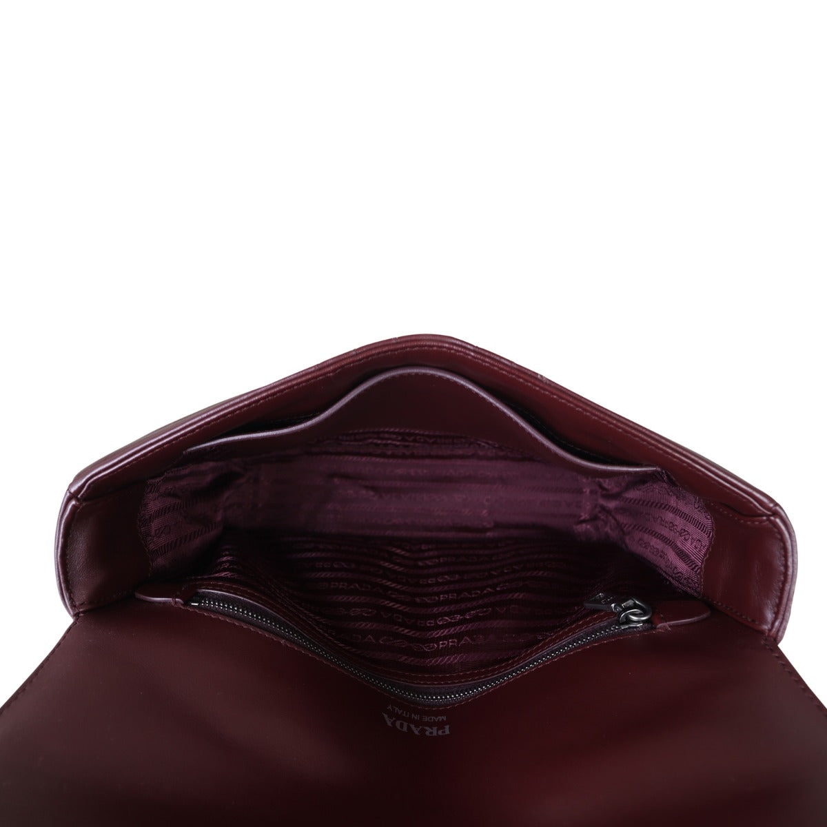 Prada Diagramme Shoulder Bag Large Whole Interior