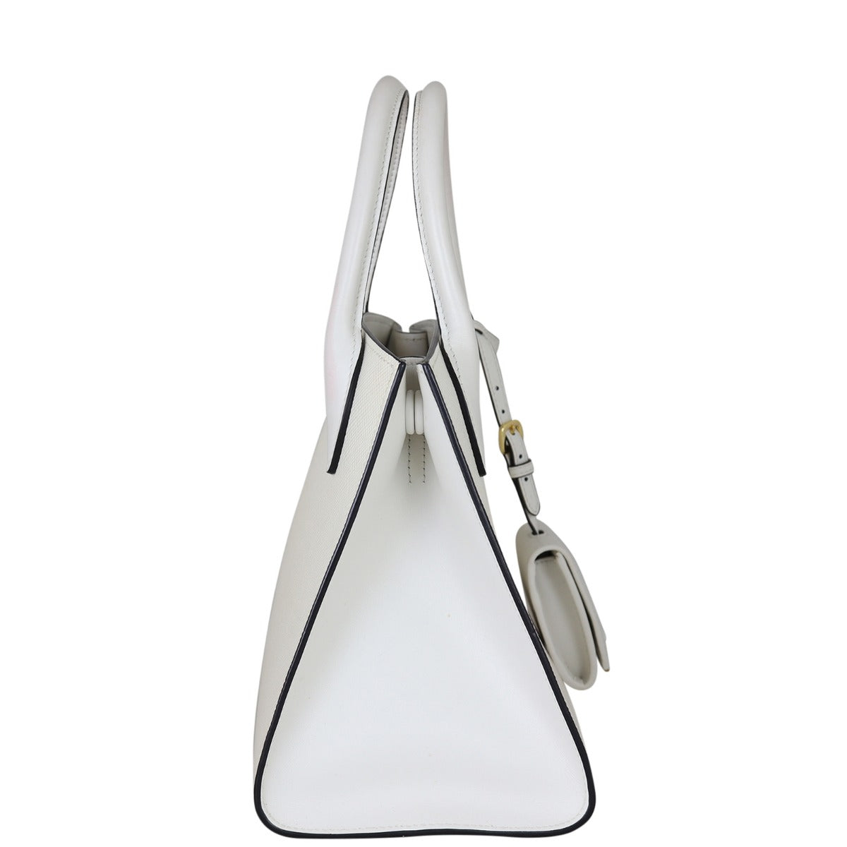 Prada Saffiano Cuir Monogram Small Bag Side