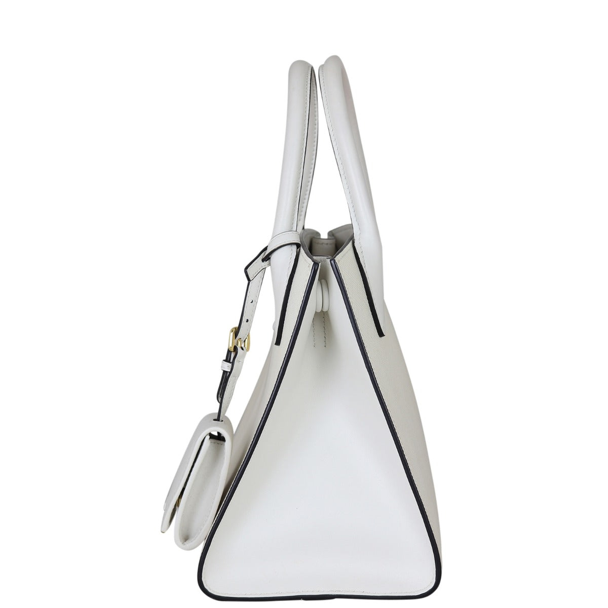 Prada Saffiano Cuir Monogram Small Bag Side