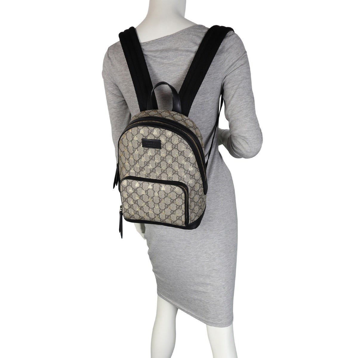 Gucci GG Supreme Bees Backpack Mannequin