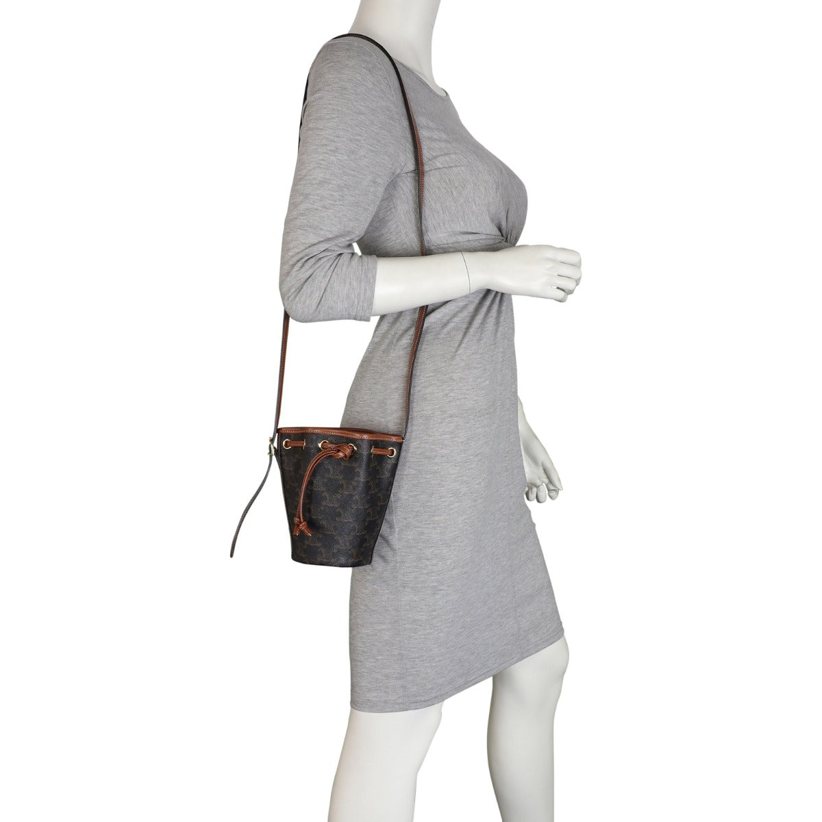 Celine Triomphe Bucket Bag Small Mannequin