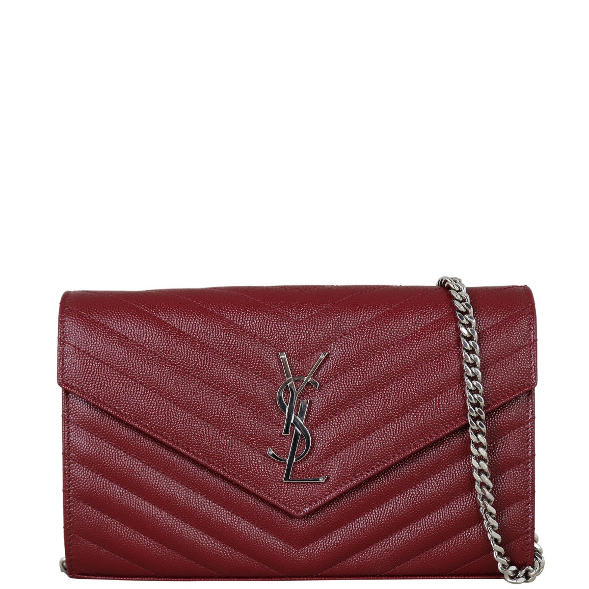 Saint Laurent Cassandre Chain Wallet Front With Chain