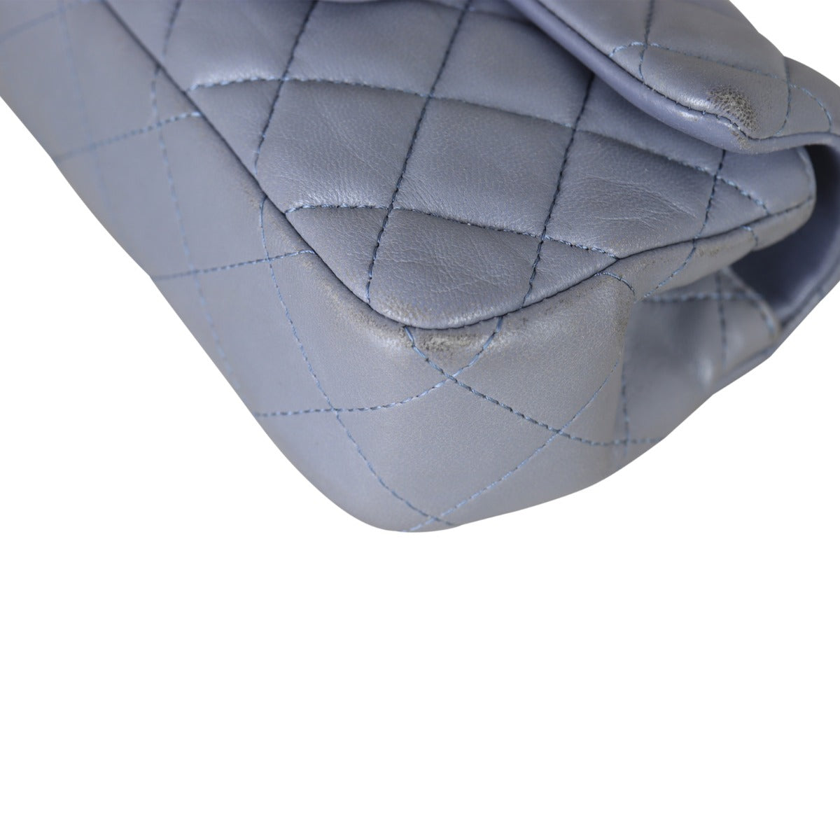 Chanel Classic Flap Mini Rectangular Bag Corner Close Up