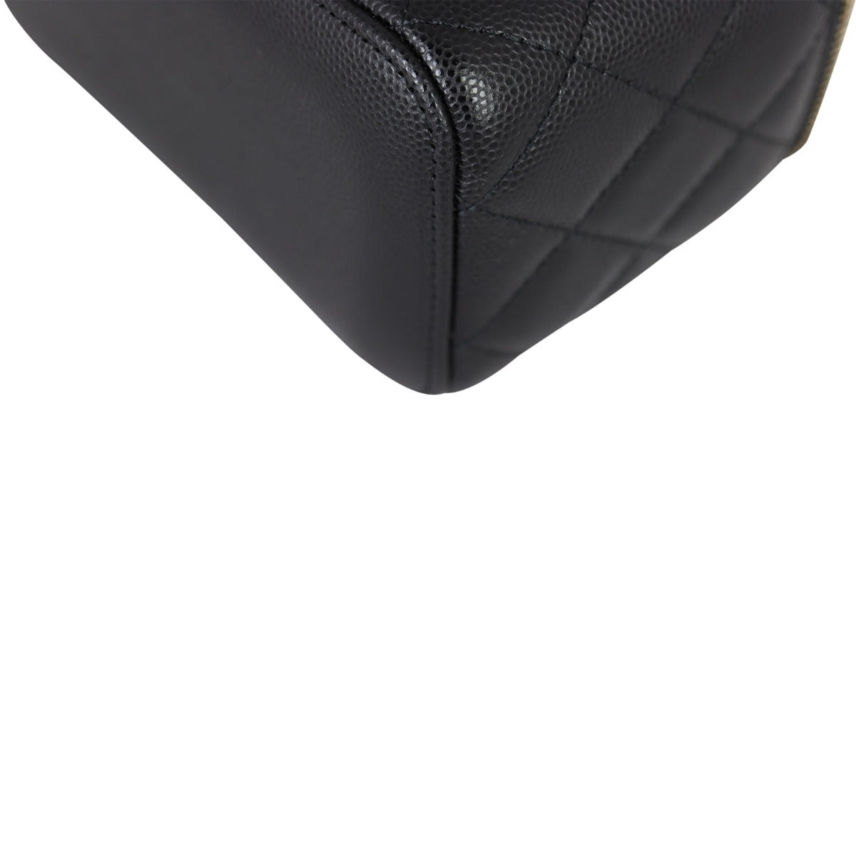 Chanel Vanity Case with Chain Corner Closes Up