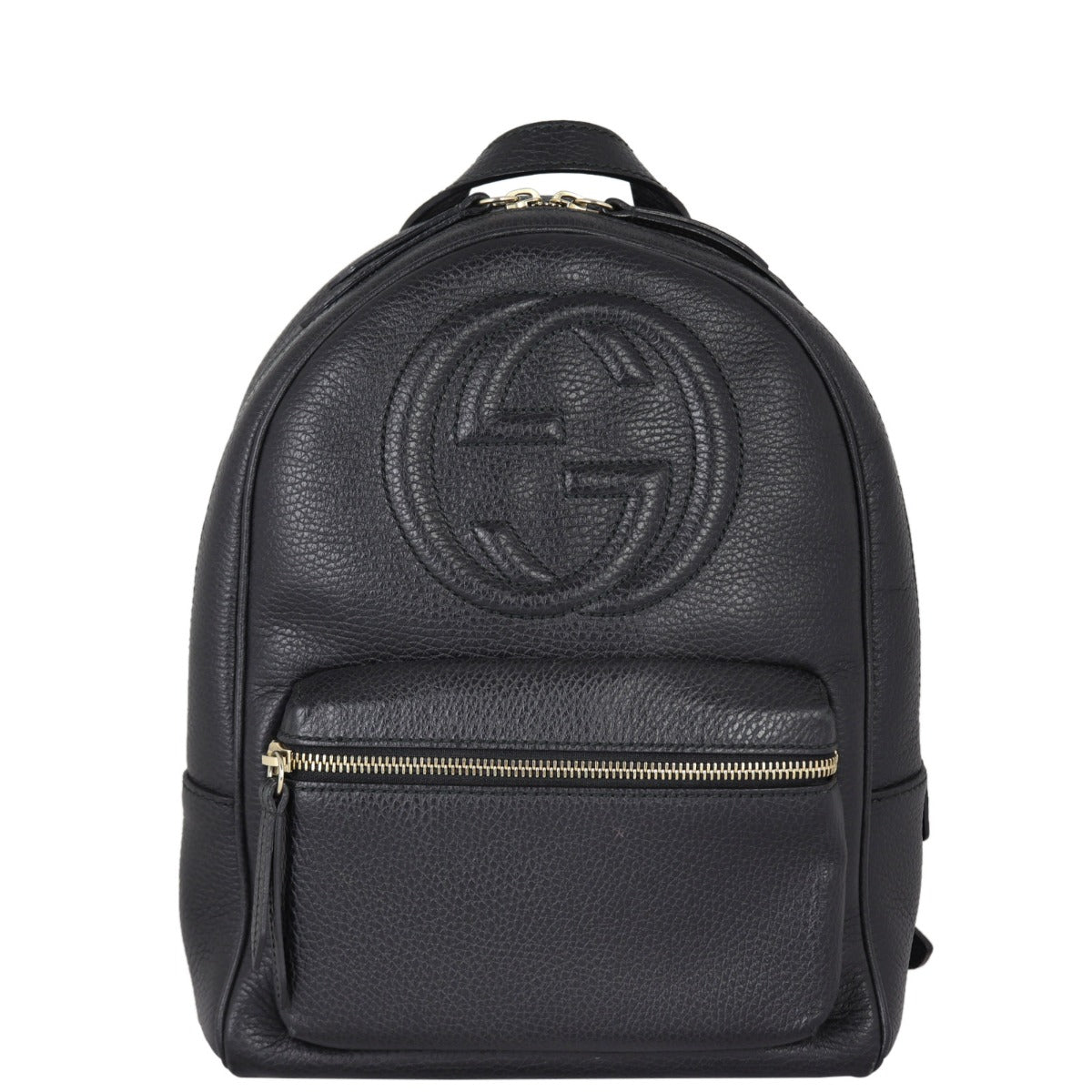 Gucci Soho Leather Chain Backpack Front