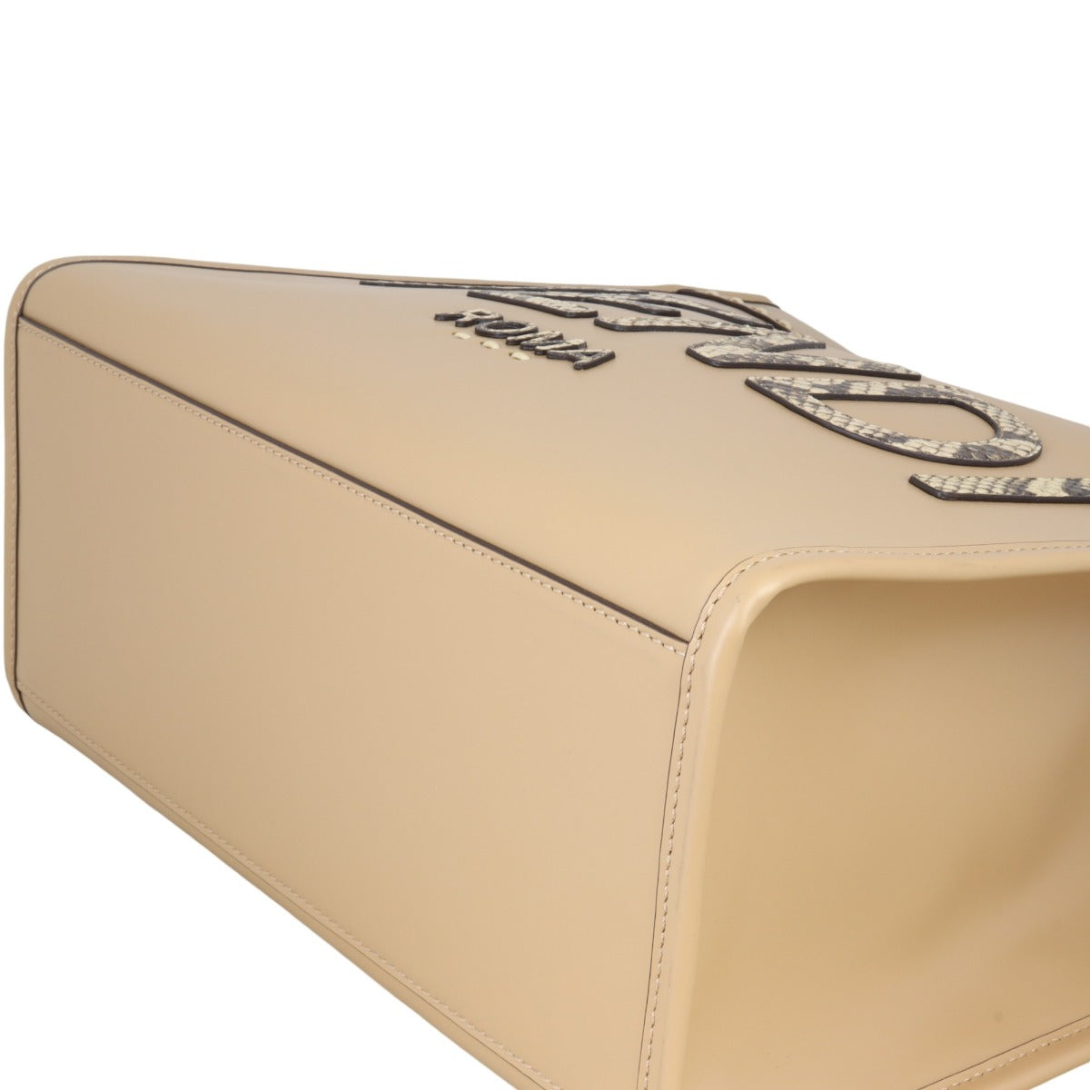 Fendi Sunshine Shopper Medium Python Trim