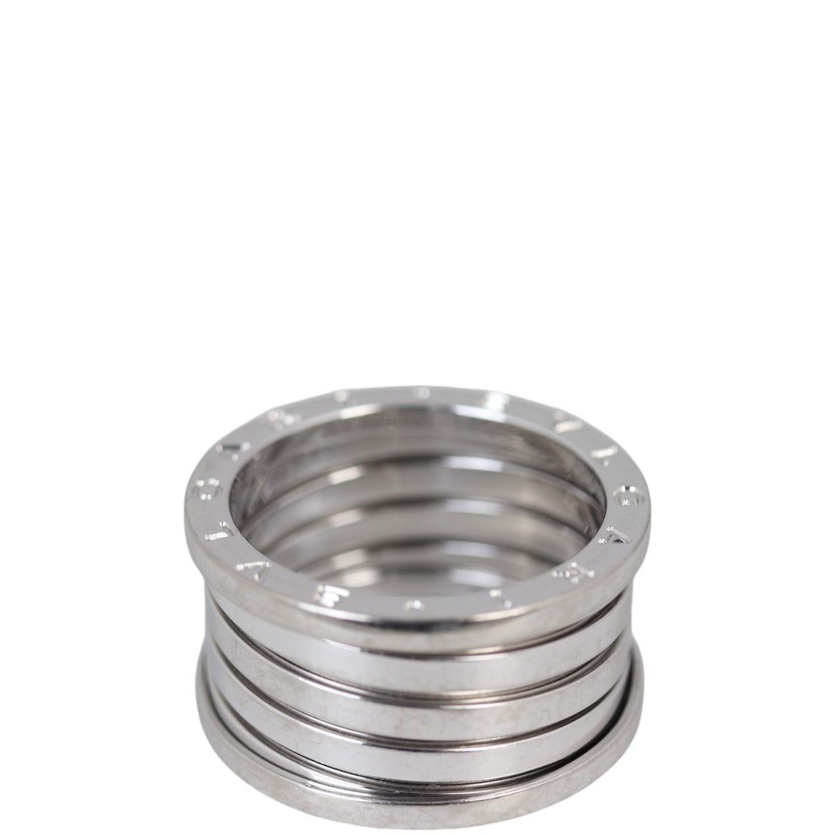 Bvlgari B.Zero1 18k White Gold Five Band 20th Anniversary Ring