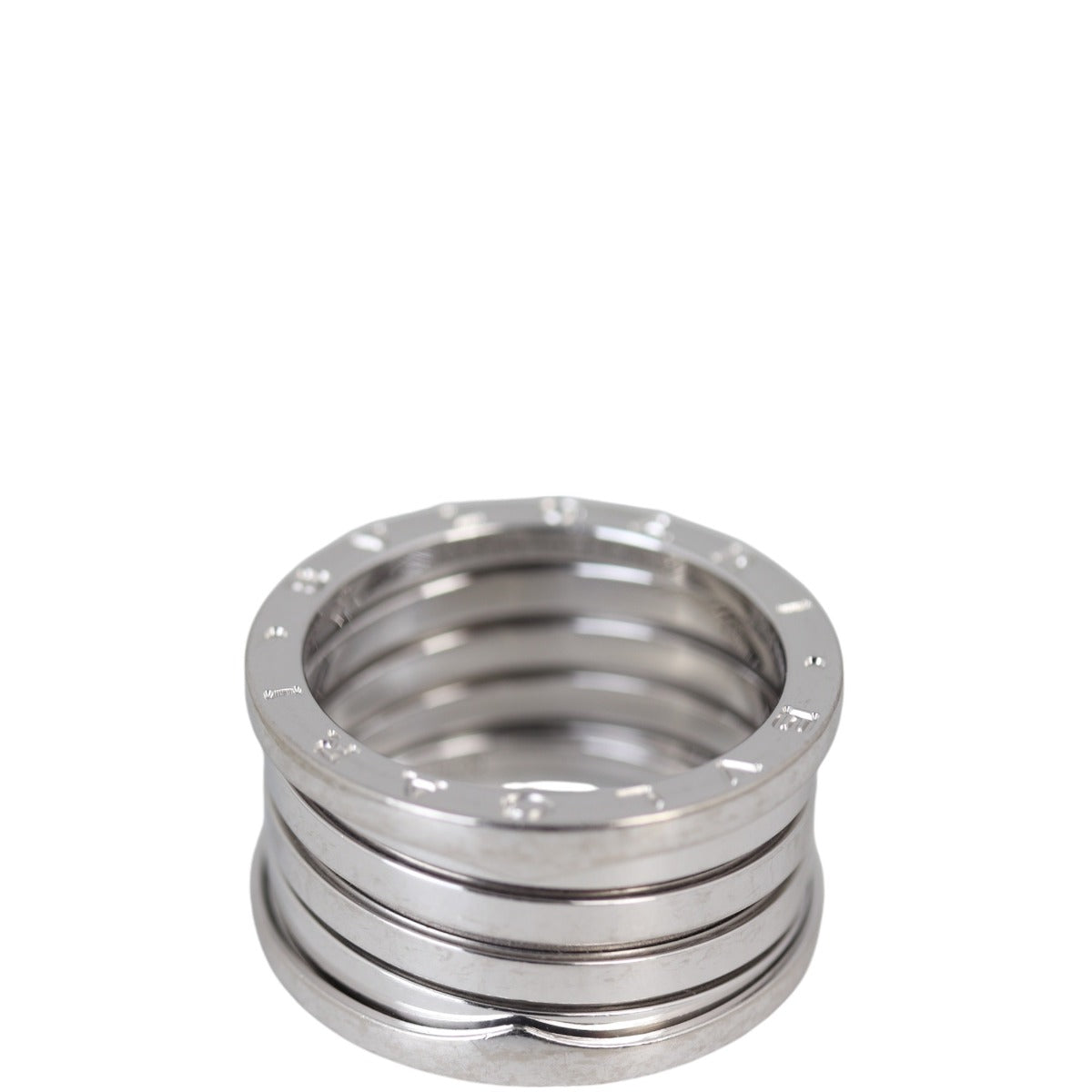 Bvlgari B.Zero1 18k White Gold Five Band 20th Anniversary Ring