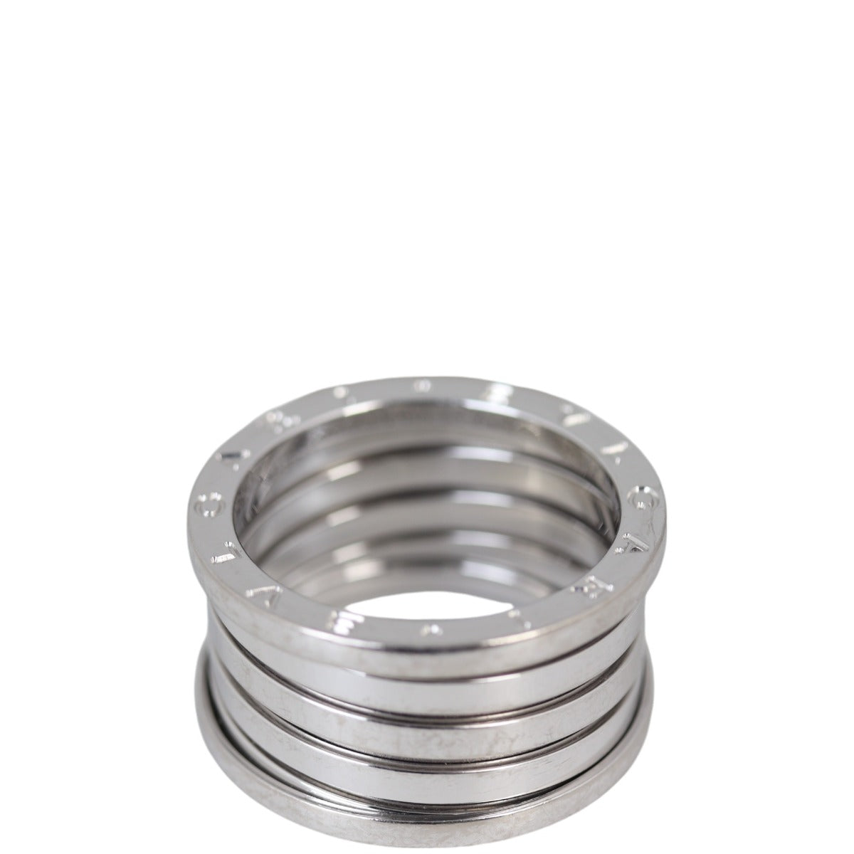 Bvlgari B.Zero1 18k White Gold Five Band 20th Anniversary Ring