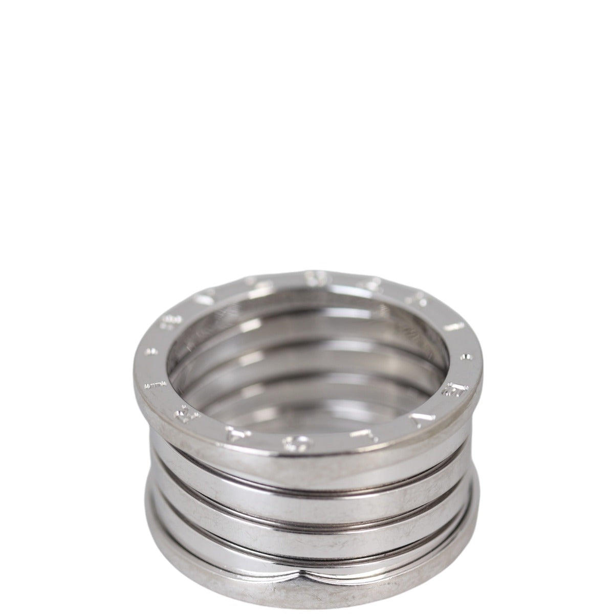 Bvlgari B.Zero1 18k White Gold Five Band 20th Anniversary Ring