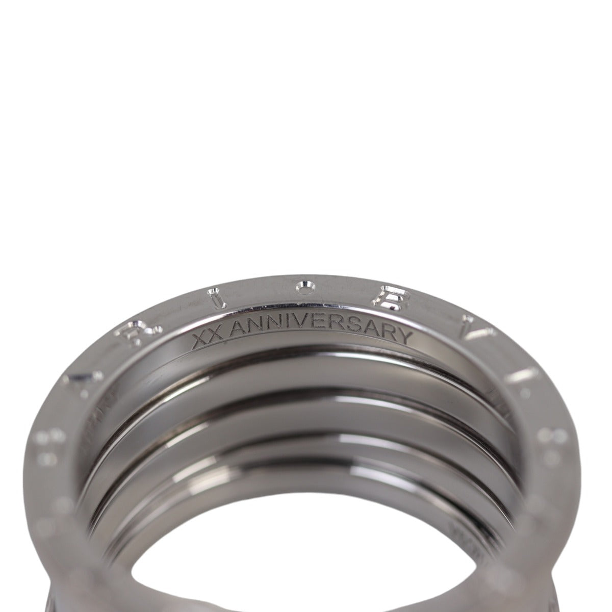 Bvlgari B.Zero1 18k White Gold Five Band 20th Anniversary Ring