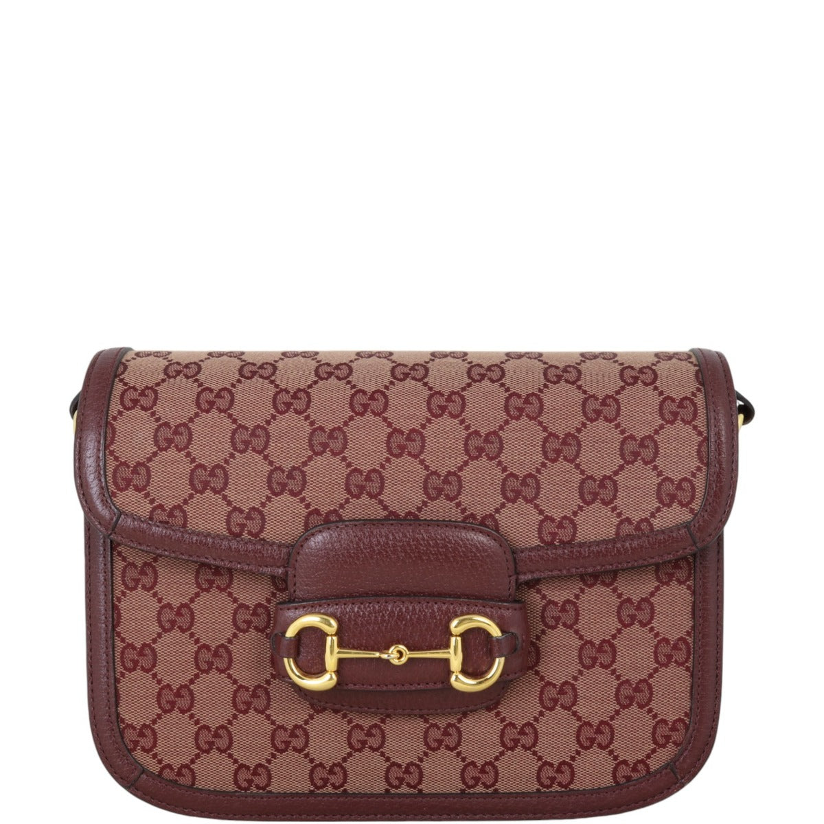 Gucci GG Canvas 1955 Horsebit Shoulder Bag
