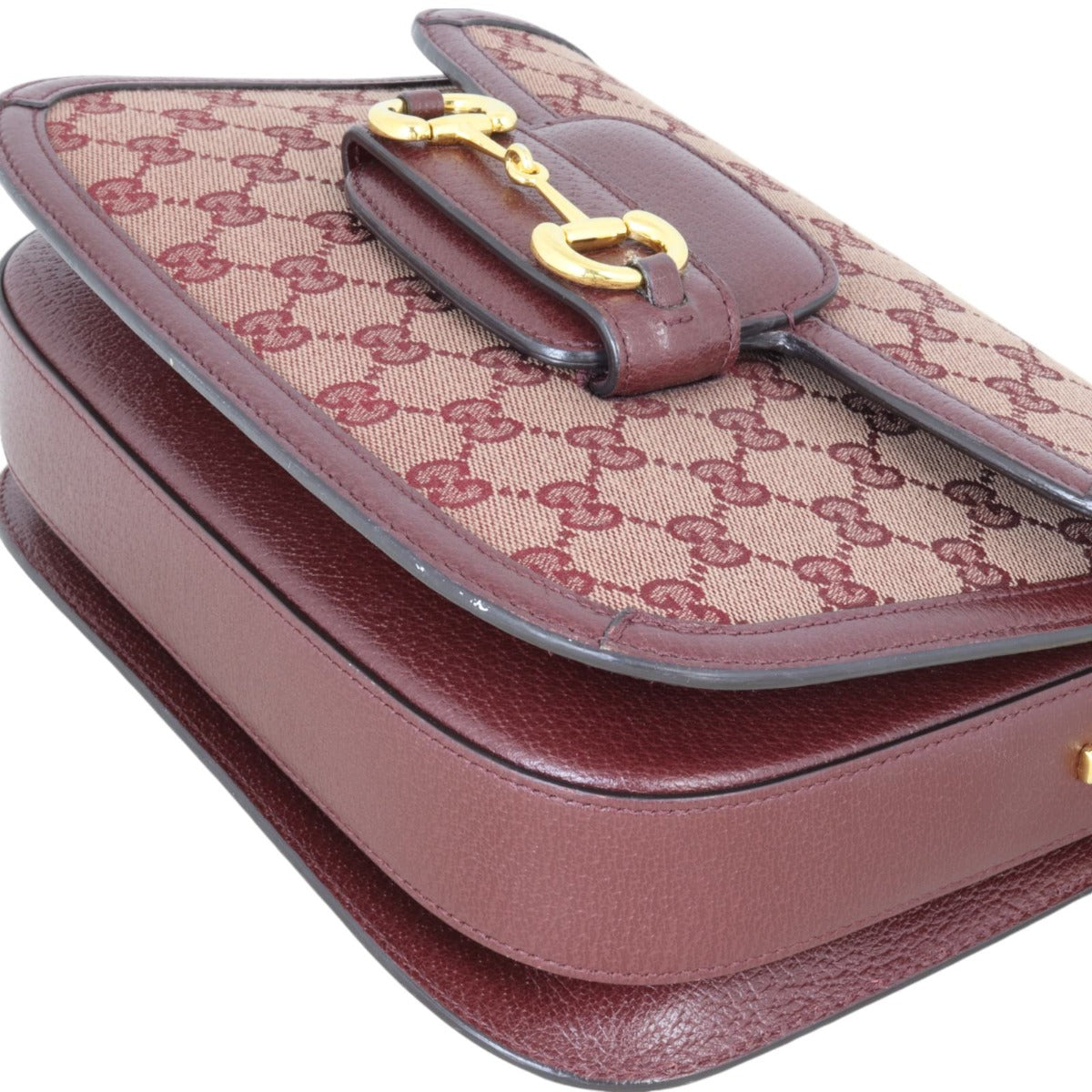 Gucci GG Canvas 1955 Horsebit Shoulder Bag