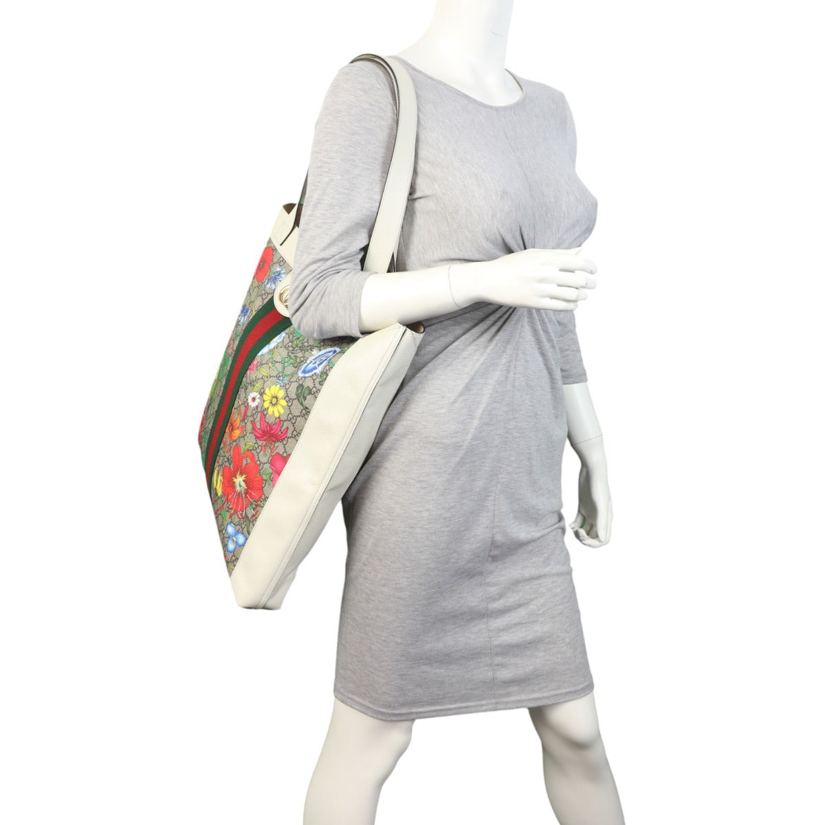 Gucci Flora GG Supreme Ophidia Large Tote