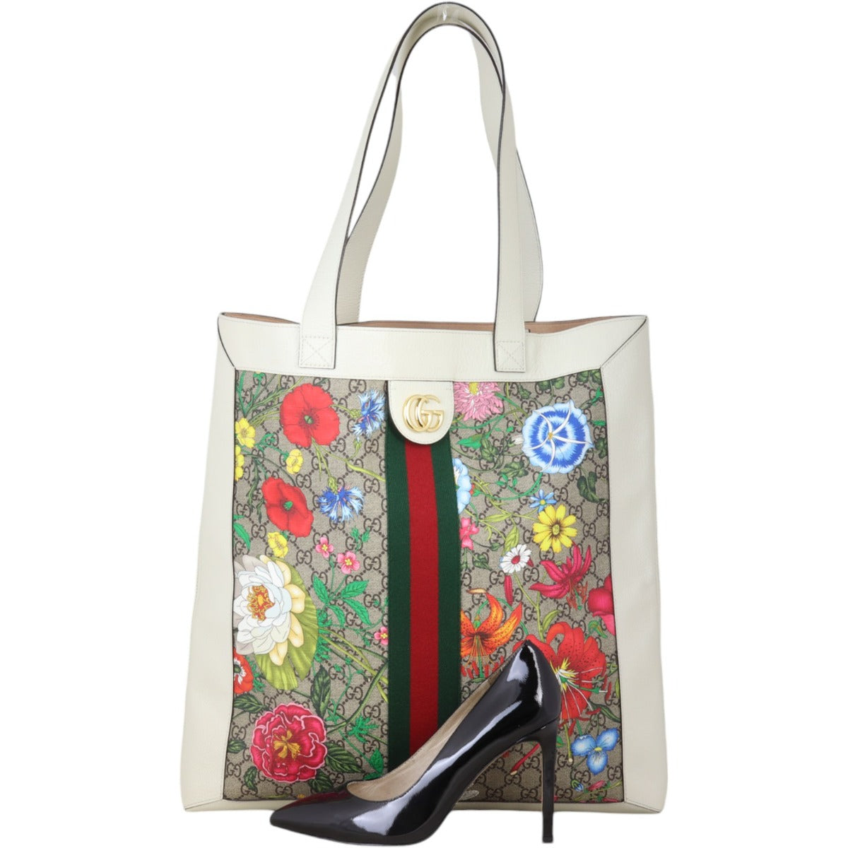 Gucci Flora GG Supreme Ophidia Large Tote