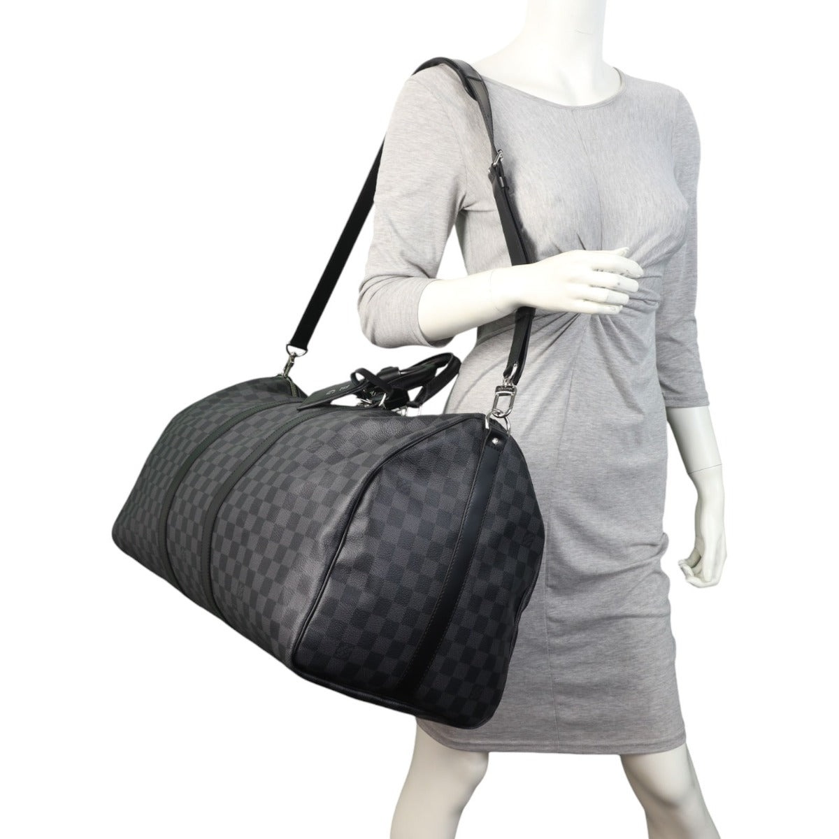 Louis Vuitton Keepall 55 Bandouliere Damier Graphite