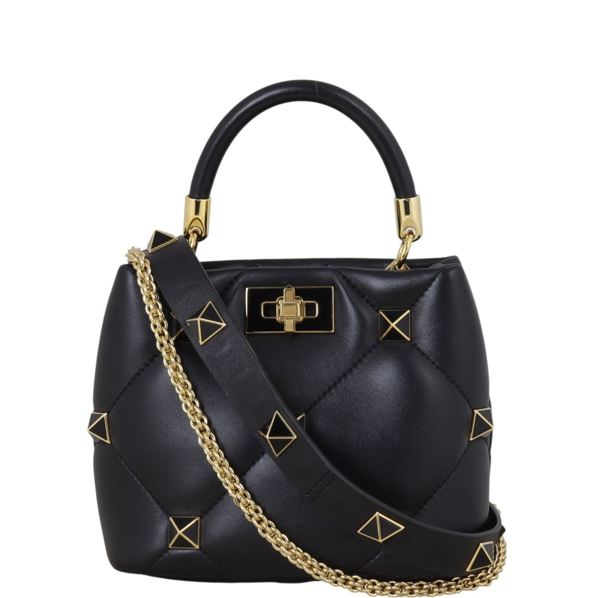 Valentino Roman Stud Top Handle Bag