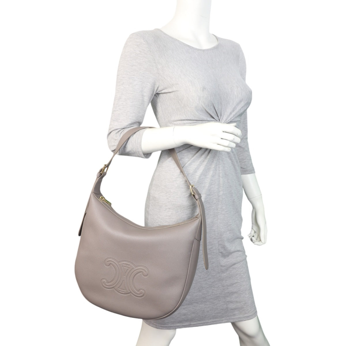 Celine Triomphe Heloise Hobo Medium