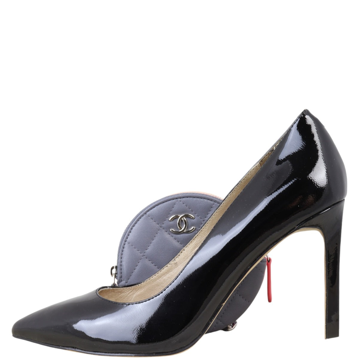 Chanel CC Round Triple Zip Pouch on Chain