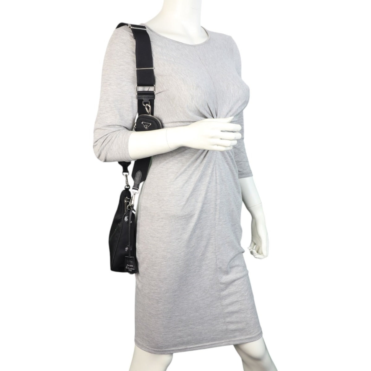 Prada Re-Edition 2005 Tessuto Shoulder Bag Sequin Polka Dots