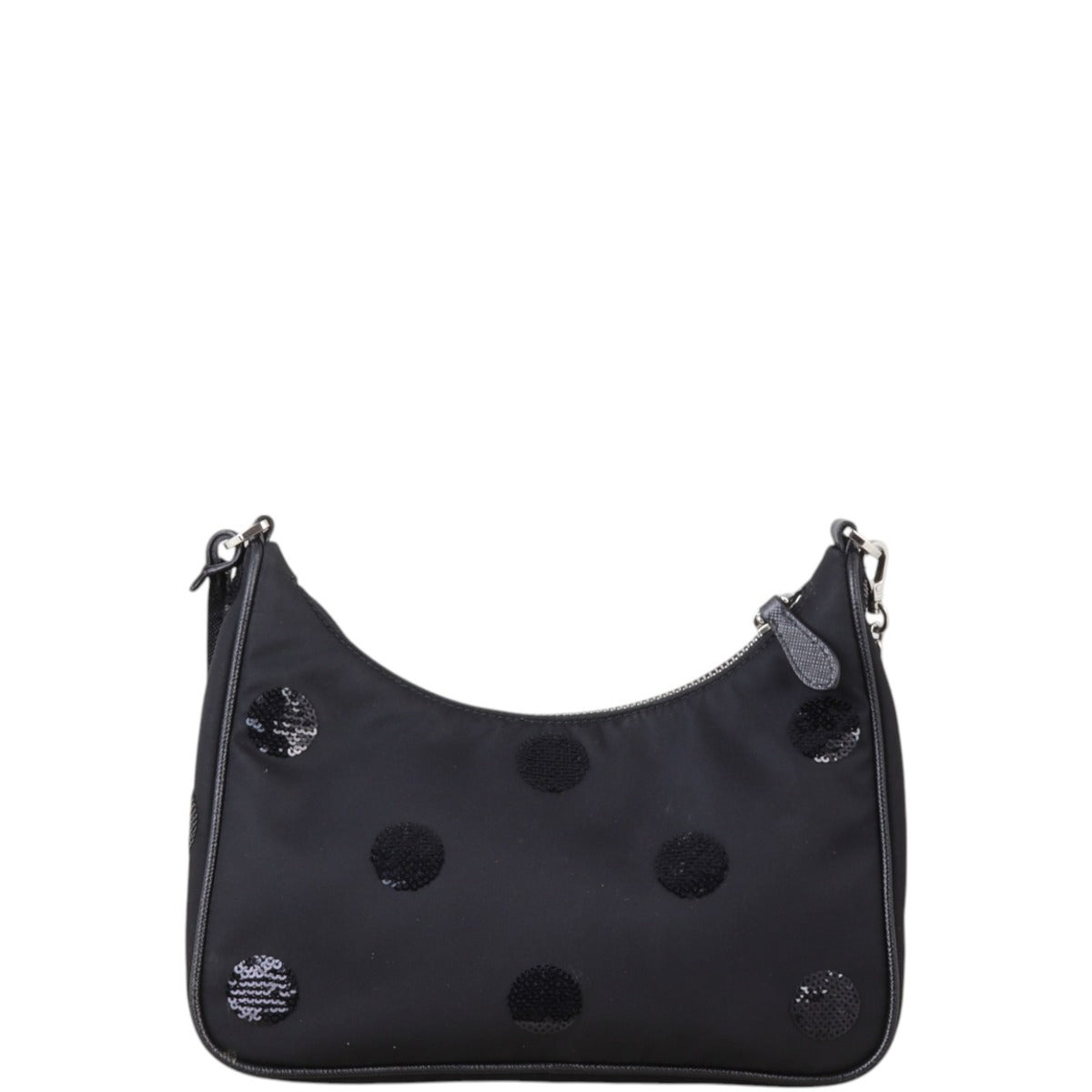 Prada Re-Edition 2005 Tessuto Shoulder Bag Sequin Polka Dots
