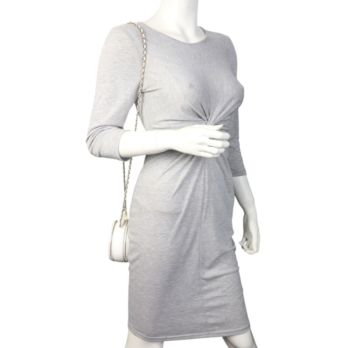 Chanel Handle With Care Round Vanity Case with Chain