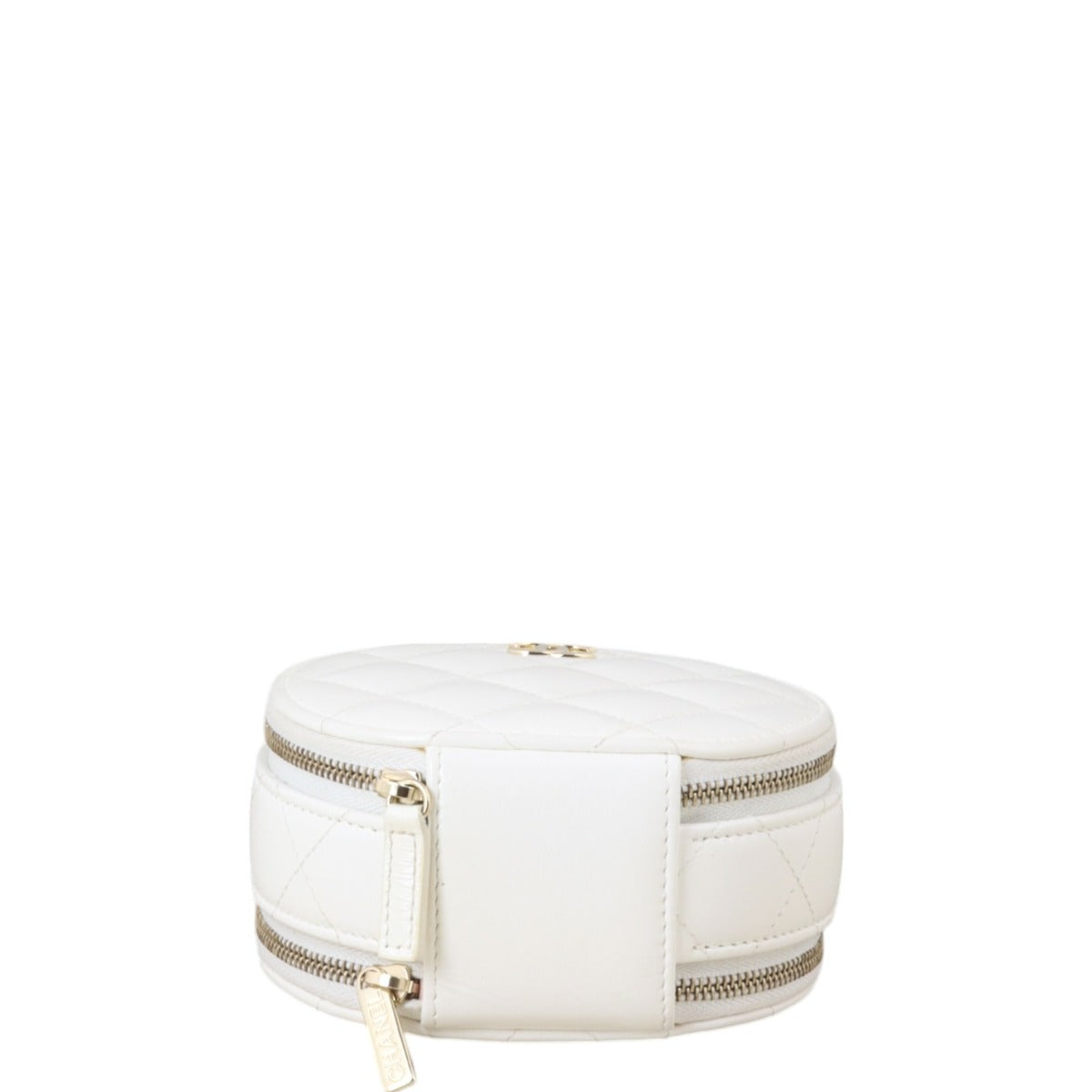 Chanel Handle With Care Round Vanity Case with Chain