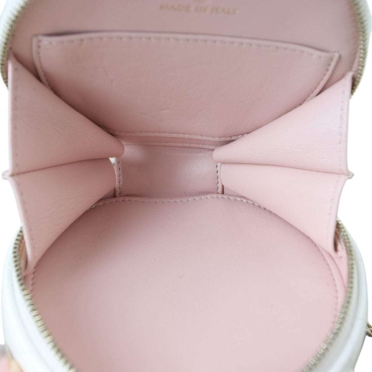 Chanel Handle With Care Round Vanity Case with Chain