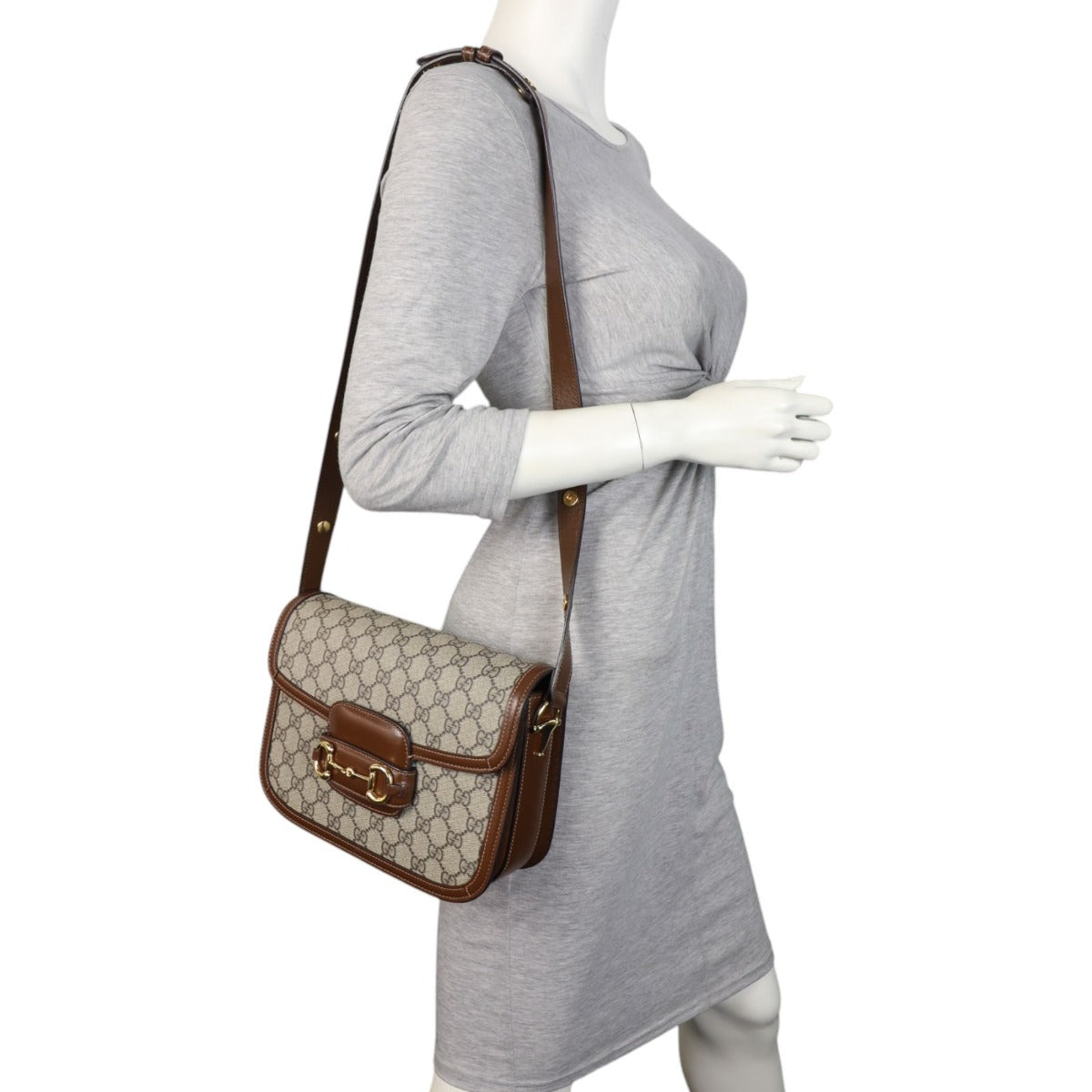 Gucci GG Supreme Horsebit 1955 Shoulder Bag