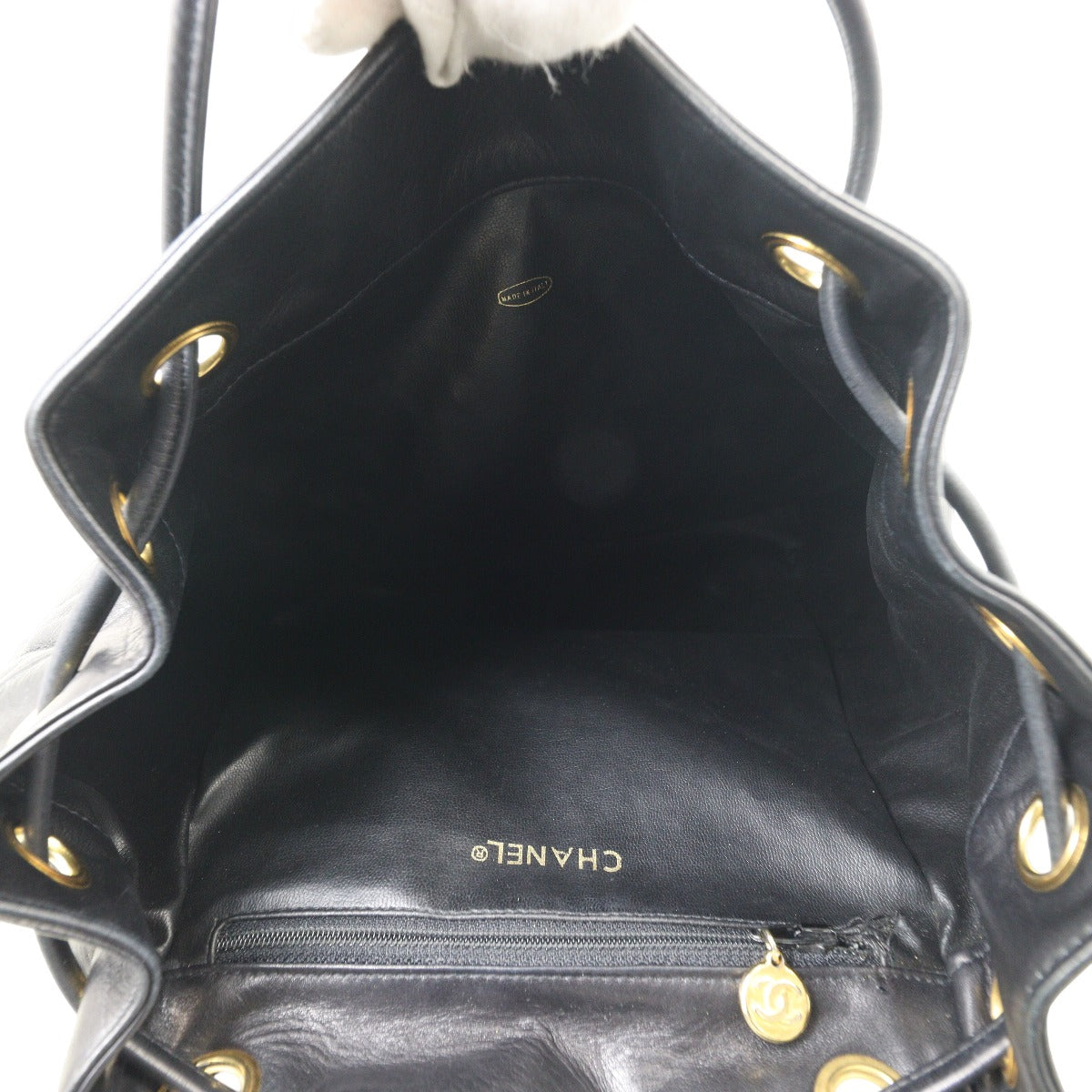 Chanel Quilted Drawstring Backpack