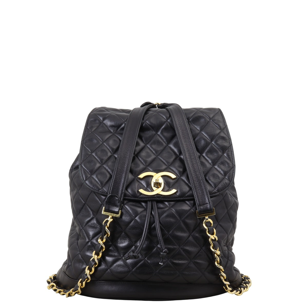 Chanel Quilted Drawstring Backpack